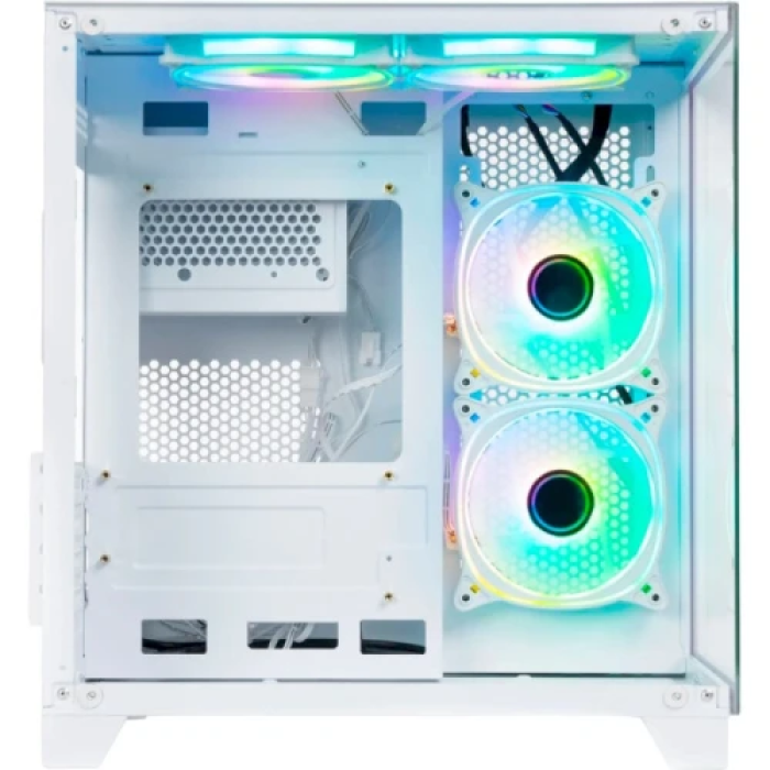 Білий корпус Qube REEF ARGB MidTower для microATX і mini-ITX