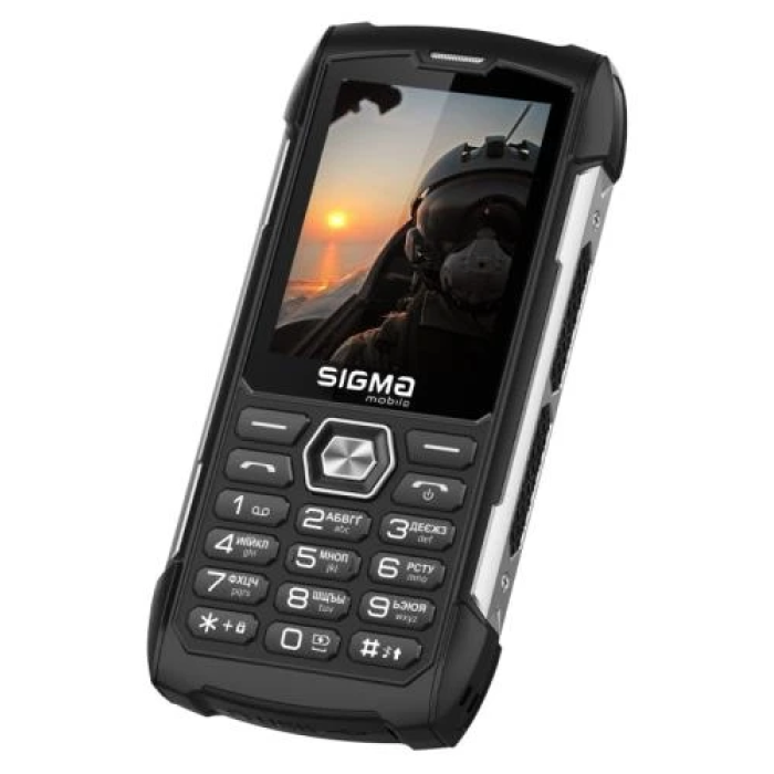 Кнопковий телефон Sigma mobile X-treme PK68 Black із батареєю 5000 мА·год