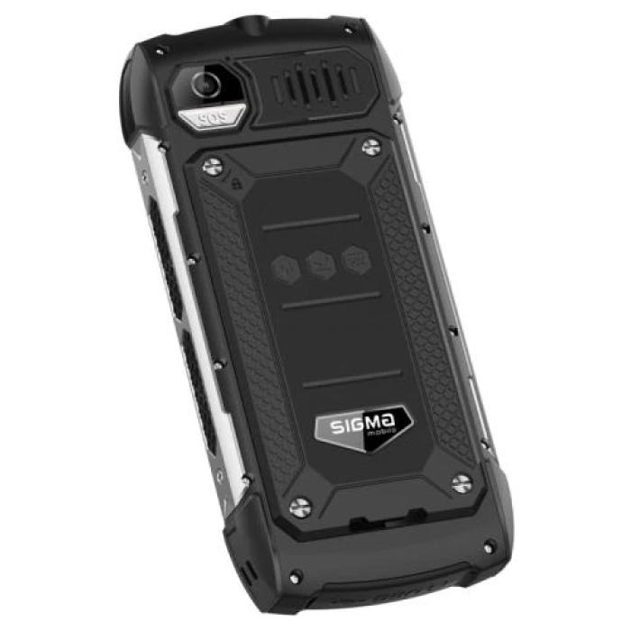 Кнопковий телефон Sigma mobile X-treme PK68 Black із батареєю 5000 мА·год