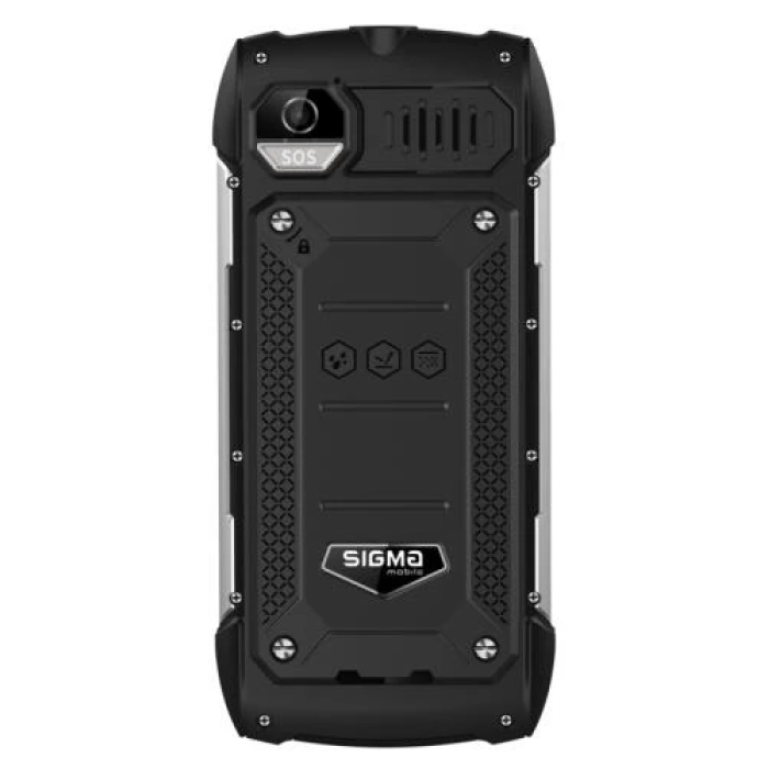 Кнопковий телефон Sigma mobile X-treme PK68 Black із батареєю 5000 мА·год
