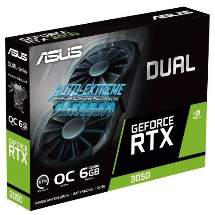 Ігрова відеокарта Asus DUAL-RTX3050-O6G з пам’яттю 6 ГБ
