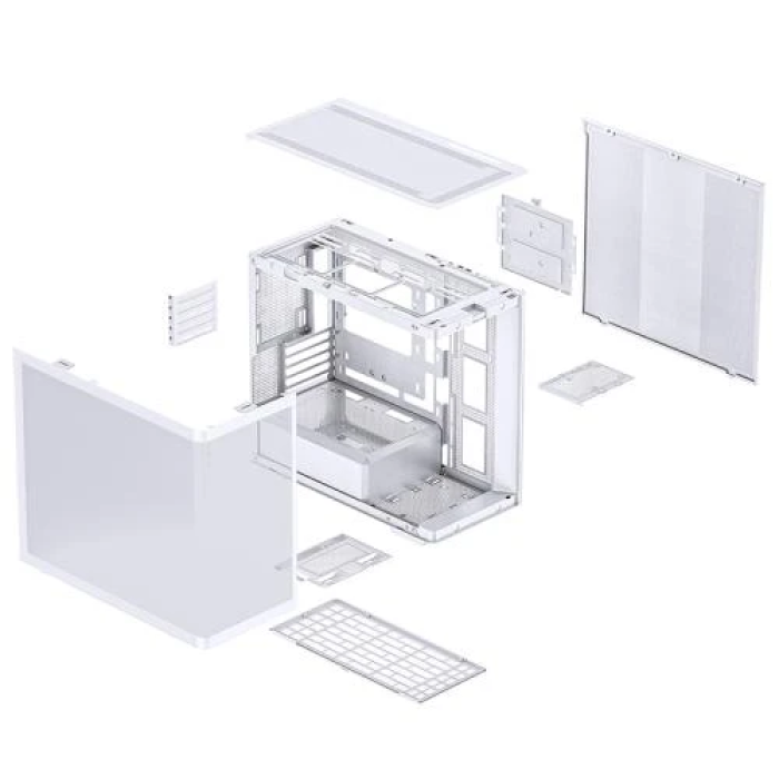 Білий корпус ПК Jonsbo D300 для Micro ATX і Mini ITX