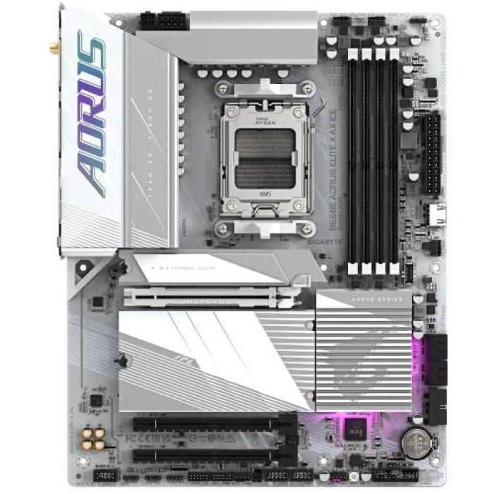 Материнська плата Gigabyte B650E AORUS ELITE X AX ICE для AMD AM5