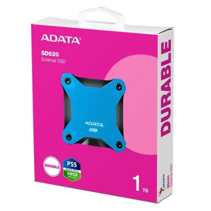 Портативний зовнішній SSD ADATA SD620 на 1 ТБ, синій