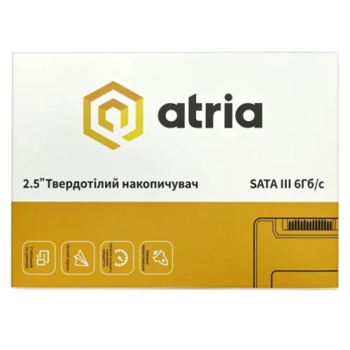 SSD Atria XT200 на 128 ГБ — SATA3, 2.5 дюйма