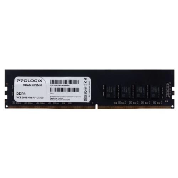 Оперативна памʼять ProLogix DDR4 16 ГБ 2666 МГц