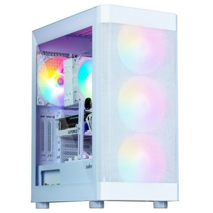 Білий корпус Zalman i4 TG Mid Tower з чотирма RGB-вентиляторами
