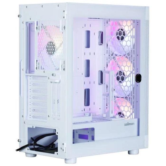 Білий корпус Zalman i4 TG Mid Tower з чотирма RGB-вентиляторами