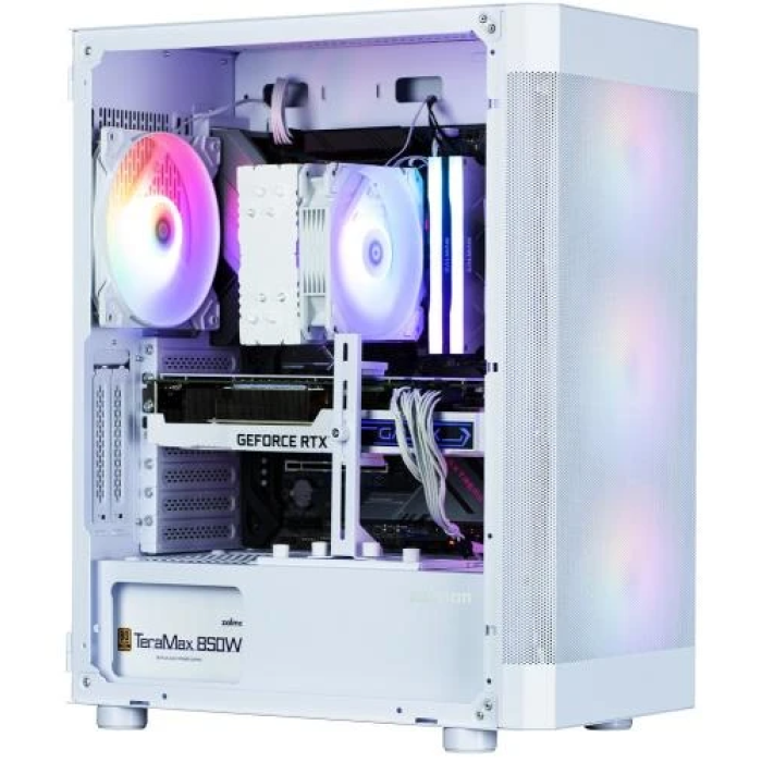 Білий корпус Zalman i4 TG Mid Tower з чотирма RGB-вентиляторами