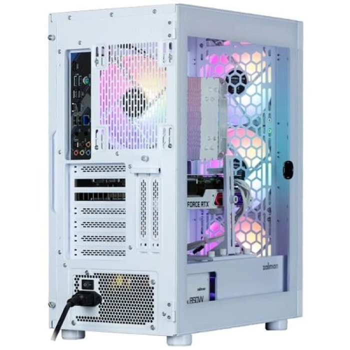 Білий корпус Zalman i4 TG Mid Tower з чотирма RGB-вентиляторами
