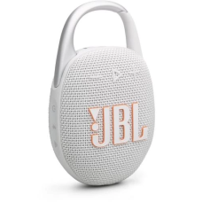 Портативна колонка (бездротова акустика) JBL Clip 5 White IP67, 12 годин роботи