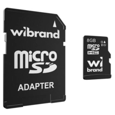 Карта пам’яті microSDHC (флеш-карта) Wibrand WICDHC10/8GB-A Class 10, 8 ГБ