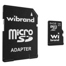 Карта пам’яті microSDXC (microSD-карта) Wibrand Class10 UHS-I U1 64 ГБ