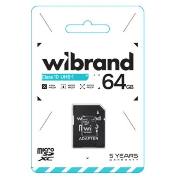 Карта пам’яті Wibrand microSDXC 64 ГБ Class 10