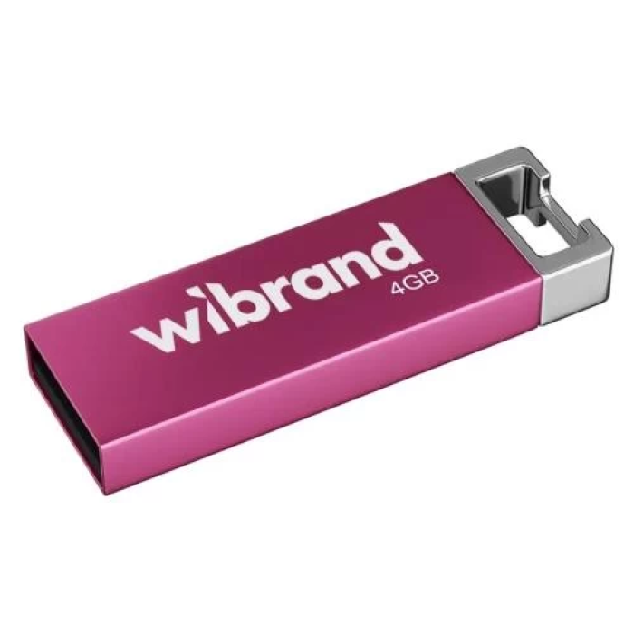 Рожева USB-флешка Wibrand Chameleon на 4 ГБ із USB 2.0