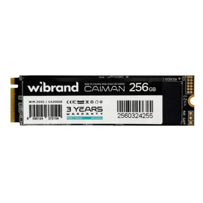 SSD M.2 Wibrand Caiman на 256 ГБ із PCIe 3.0 x4