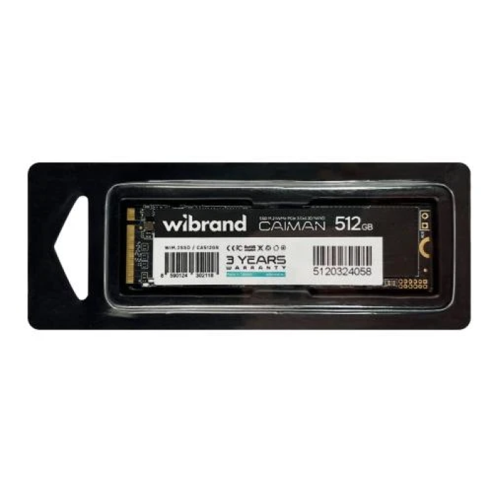 SSD Wibrand Caiman 512 ГБ для швидкого зберігання даних