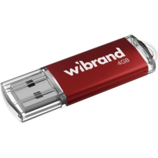 Флешка USB (USB-накопичувач) Wibrand Cougar 4 ГБ, червона, USB 2.0