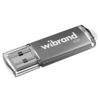 USB-флешка (флеш-накопичувач) Wibrand Cougar 4 ГБ USB 2.0, срібляста