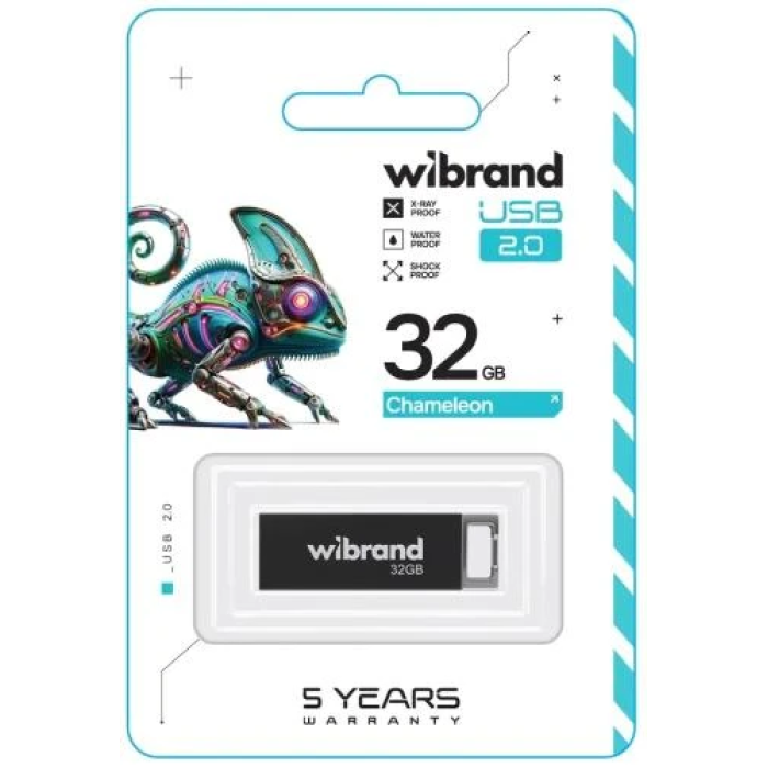 Флешка Wibrand Chameleon 32 ГБ з інтерфейсом USB 2.0