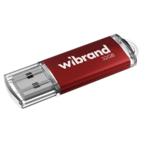 Флешка USB (USB-накопичувач) Wibrand Cougar 32 ГБ USB 2.0, червона
