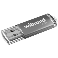 Флешка (USB-накопичувач) Wibrand Cougar 32 ГБ USB 2.0, срібляста