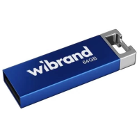Флеш-накопичувач (USB-накопичувач) Wibrand Chameleon 64 ГБ, синій, USB 2.0