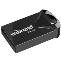 Флешка USB (USB-накопичувач) Wibrand Hawk 64 ГБ, чорна, USB 2.0