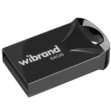 Флешка USB (USB-накопичувач) Wibrand Hawk 64 ГБ, чорна, USB 2.0