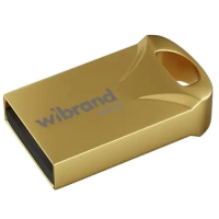 Флешка USB (USB-накопичувач) Wibrand Hawk 64 ГБ USB 2.0, золотиста