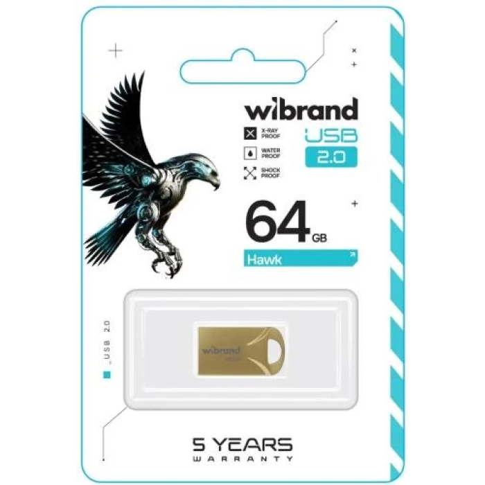 Флешка Wibrand Hawk USB 2.0 на 64 ГБ