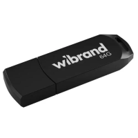 Флеш-накопичувач USB (USB-флешка) Wibrand Mink 64 ГБ, USB 2.0, чорний