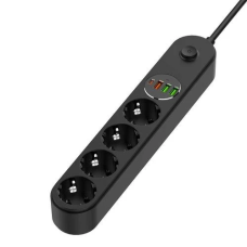 Мережевий фільтр (подовжувач) ColorWay CW-CHE44PDB 4 розетки, 2 м, USB-C PD 45 Вт
