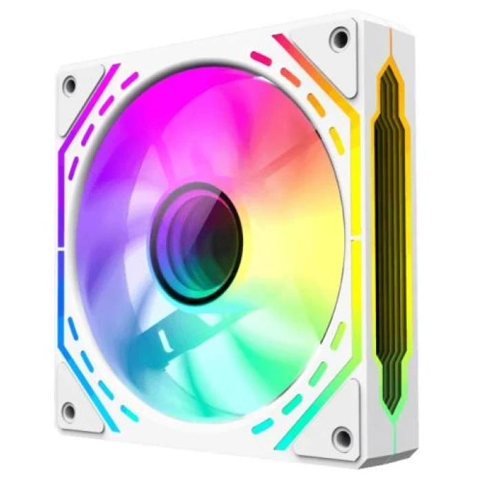 Білий корпусний вентилятор GameMax FN12A-S2I-W з ARGB