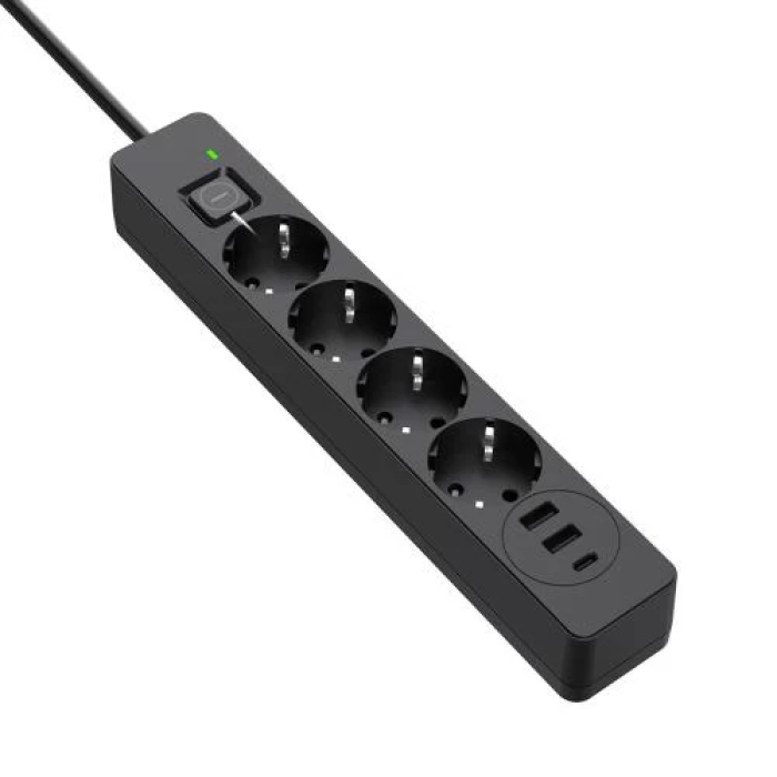 Мережевий фільтр ColorWay CW-CHE435PDB із USB-C PD, 5 м