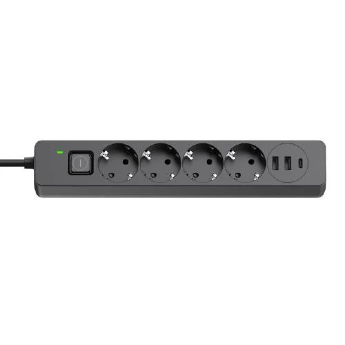 Мережевий фільтр ColorWay CW-CHE435PDB із USB-C PD, 5 м