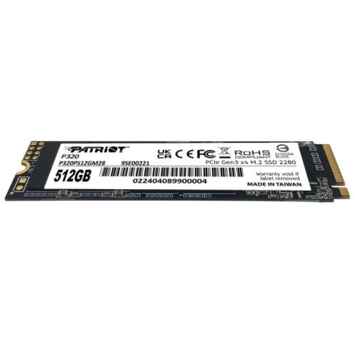 SSD Patriot P320 на 512 ГБ з інтерфейсом PCIe 3.0 x4
