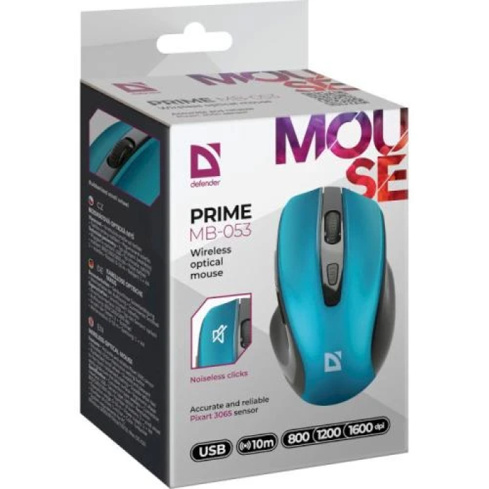 Бездротова миша Defender Prime MB-053 бірюзового кольору