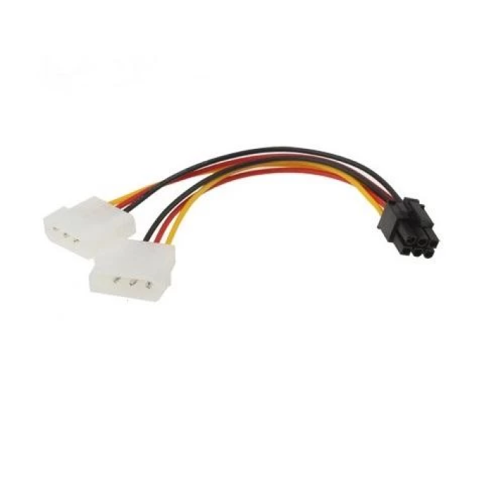 Перехідник живлення CHiNa 6-pin VGA на 2 x Molex, 20 см