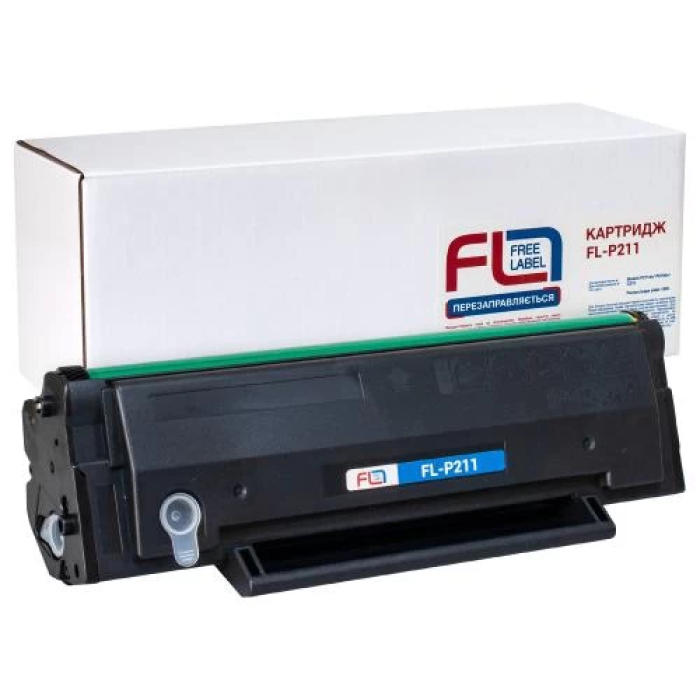 Чорний тонер-картридж Free Label FL-P211 для Pantum PC-211