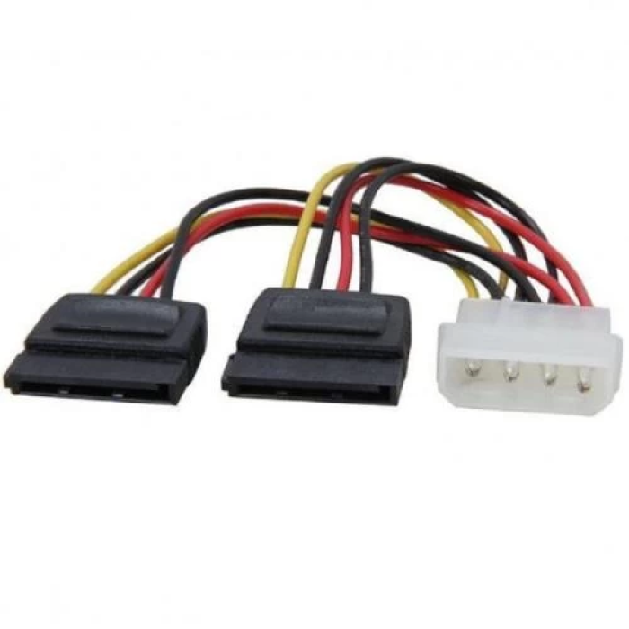 Перехідник живлення Molex — 2×SATA CHiNa S0449, 20 см