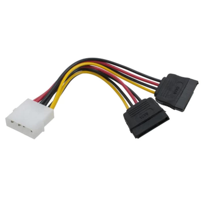 Перехідник живлення Patron Molex на 2 SATA, 15 см