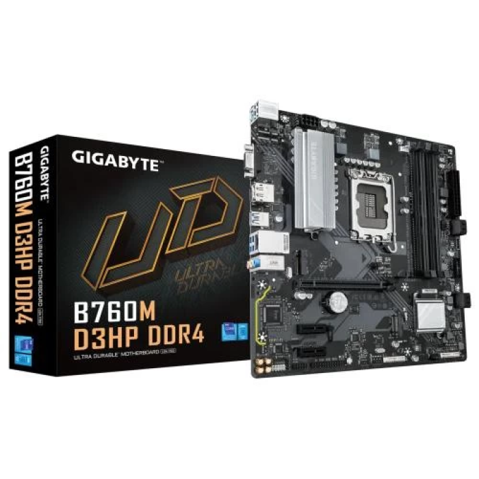 Материнська плата Gigabyte B760M D3HP DDR4 у форматі MicroATX