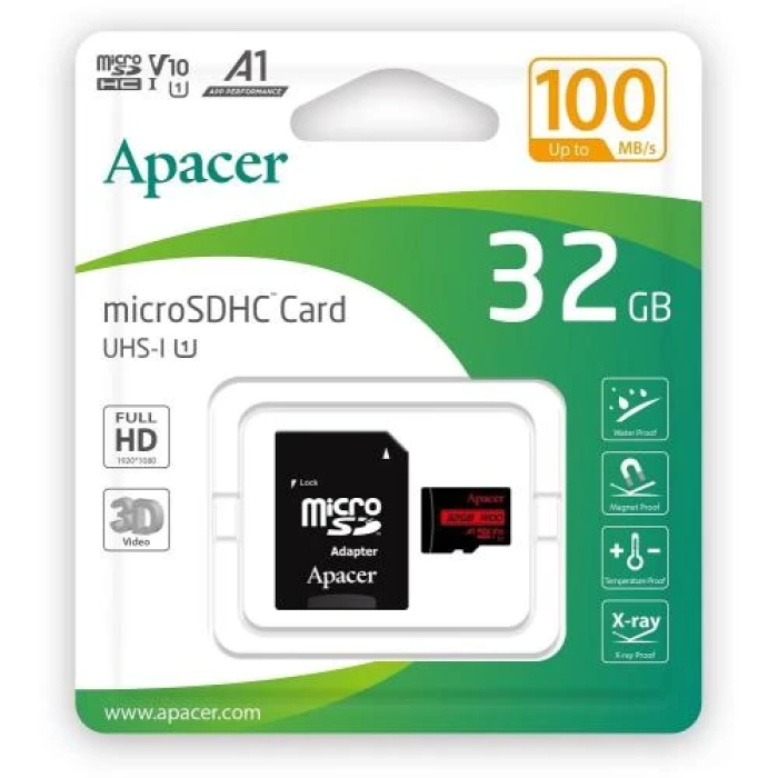Карта пам’яті Apacer R100 microSDHC на 32 ГБ