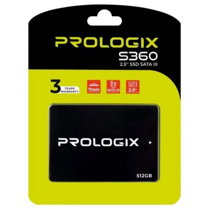 SSD-накопичувач Prologix S360 на 512 ГБ — SATA3, 2,5″