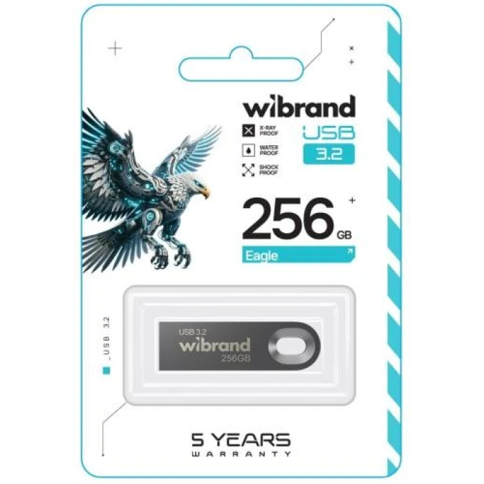 USB-флешка Wibrand Eagle на 256 ГБ із металевим корпусом