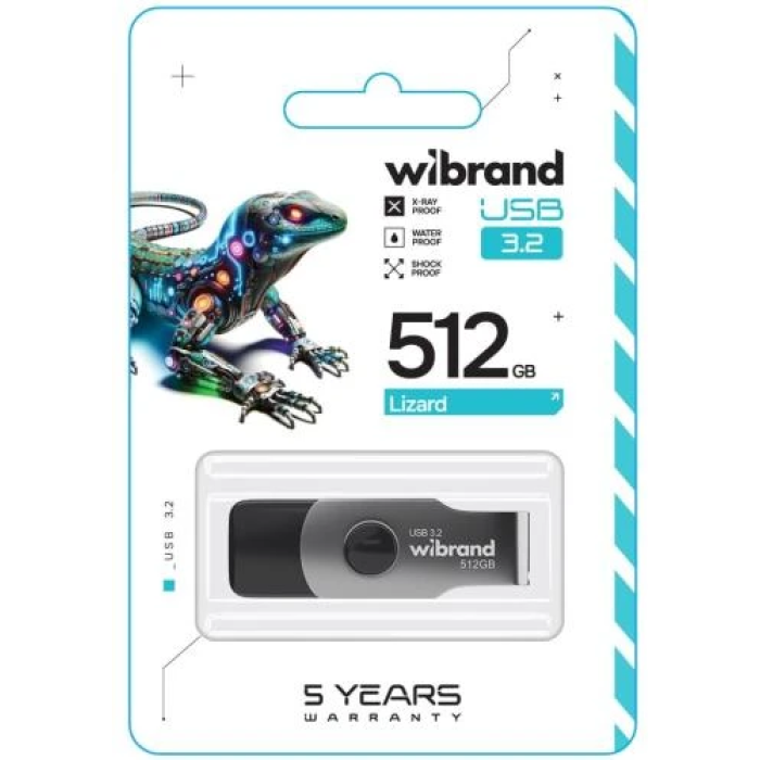 USB-флешка Wibrand Lizard 512 ГБ із USB 3.2 Gen 1