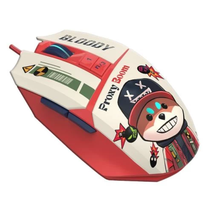 Ігрова миша A4Tech W63 Max Proxy Boom у кольорі White/Red