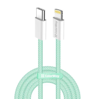 Кабель USB Type-C — Lightning (шнур для iPhone) ColorWay CW-CBPDCL061-G 1 м, зелений, 27 Вт