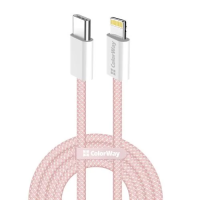 Кабель USB Type-C — Lightning (зарядний кабель) ColorWay CW-CBPDCL061-P 1 м, рожевий